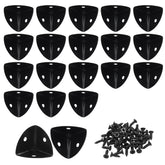 Kemcatui black metal corner protector for 7-8 inch edges, durable protection