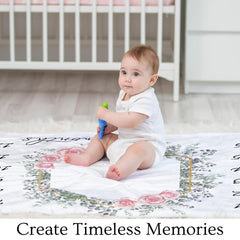 KEMINA BLANKETS headband and wreath included for adorable newborn styling
