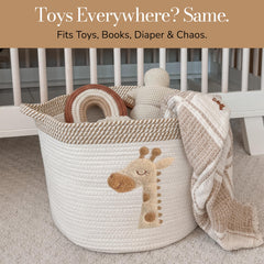 KEMINA BLANKETS machine washable nursery basket for easy care