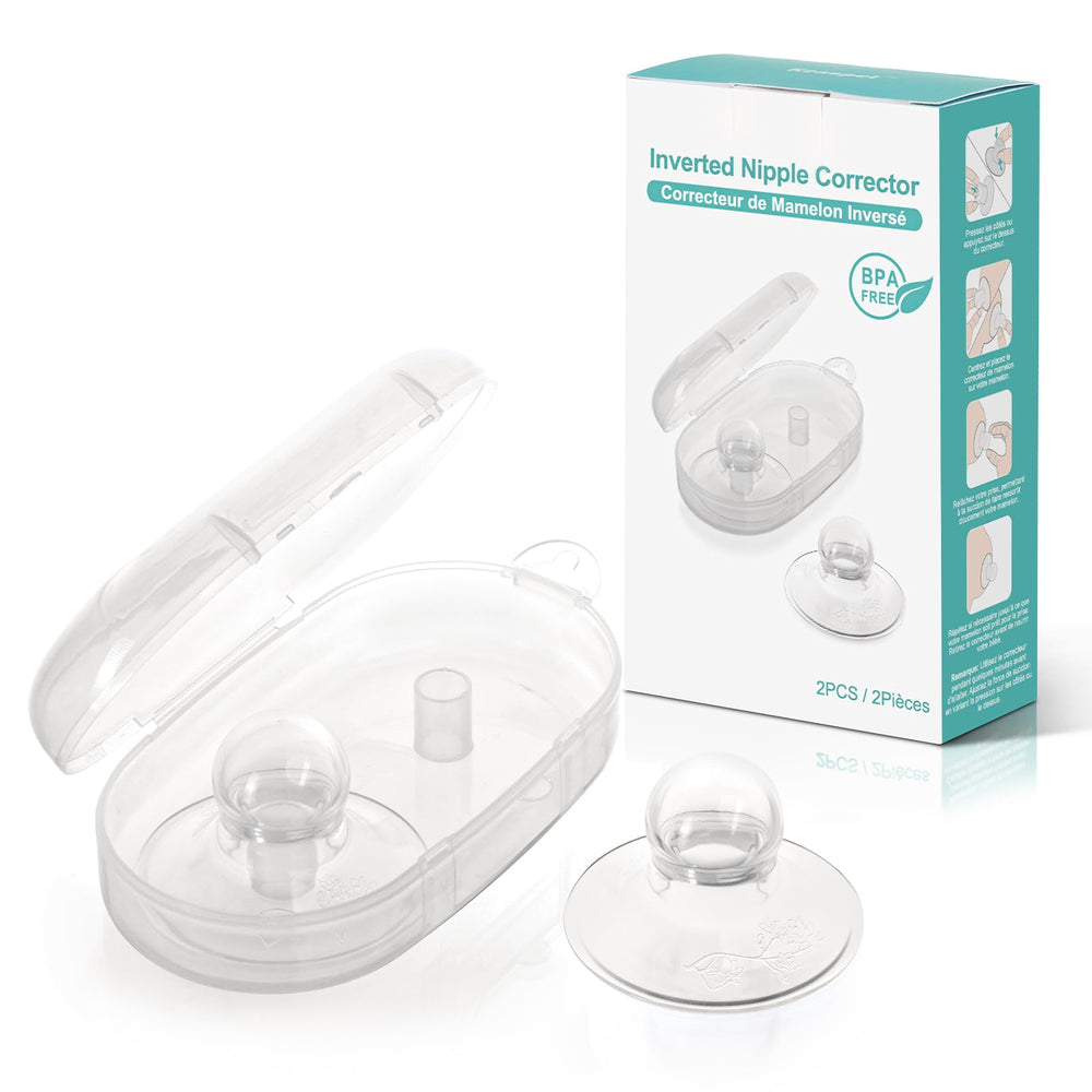 Kencpet inverted nipple corrector pair supports easier latch for both breasts.
