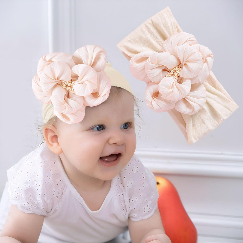 Kenjudess flower headband in gray for soft daily outfits