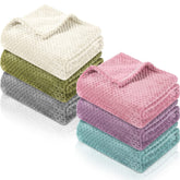 Kenning 6-piece baby blanket pack in soft flannel for nursery use.