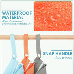 Kenning green wet bag breathable TPU lining keeps contents fresh