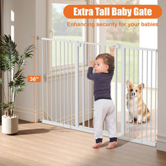 Keny gate fits 29-55 inch wide openings for doorways and halls.