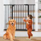 keny 36-inch extra-tall gate on stairs for safer stair transitions.