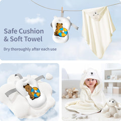 Kerbwry floating cushion provides cozy bath time support