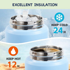 Kerilyn 12oz kids bottle sky leak-proof cap ensures mess-free outings.