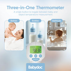 Ketodoc Babydoc object-mode bottle reading confirms milk warmth safely.
