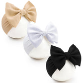 Kexinstar baby bow headbands in khaki offer gentle comfort for all-day wear.
