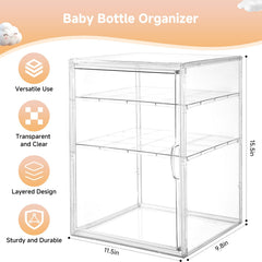 Keyunchengbao removable dividers enable flexible bottle and accessory organization.