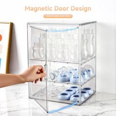 Keyunchengbao dust-proof acrylic keeps contents visible and moisture protected.