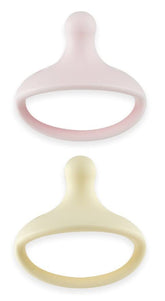 KH Kids Heroes one-piece pacifier pink close-up showing soft silicone for soothing sleep