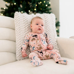KicKee Footie Pajamas no-slip grips support safe steps.