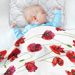KICPOAY 30x40-inch swaddle accommodates growing baby for versatile wrapping.