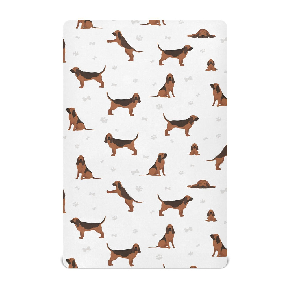 KICPOAY bloodhound crib sheet in a cozy pattern for peaceful naps