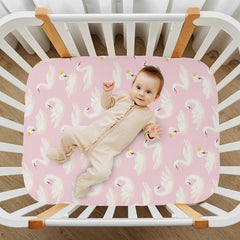 KICPOAY elastic-band closeup shows secure, durable fit for playard sheets.