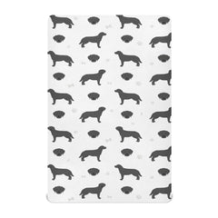 KICPOAY fitted crib sheets with Labrador pattern offer a cozy, safe playard surface.