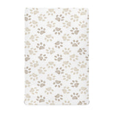 KICPOAY fitted sheets with dog paw prints pattern for baby's cozy crib.