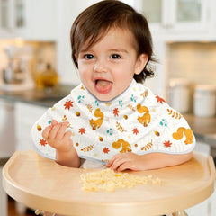 KICPOAY baby burp cloth is machine washable for easy care.