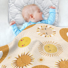 KICPOAY multi-use swaddle serves as wrap, burp cloth, or shield.