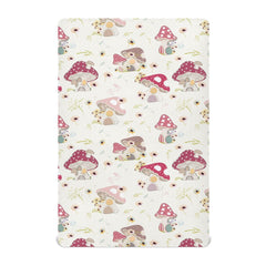 KICPOAY mushroom-daisy pattern playard sheet offers cozy, breathable comfort.