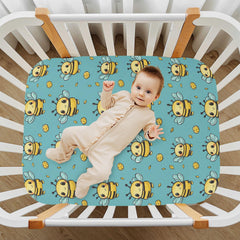KICPOAY playard sheet in soft stretch fabric for quick changes