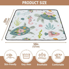 KICPOAY cushioned center detail showing soft support for tummy time