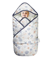 KIDDA newborn swaddle blanket front view for a cozy, secure infant wrap.