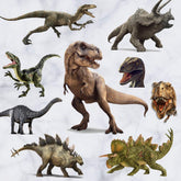 Kiddale 3D watercolour dinosaur sheet for vibrant room decor.