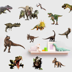 Kiddale dinosaur wall stickers, easy application on smooth surfaces