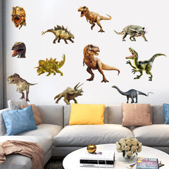 Kiddale easy-apply peel-and-stick dinosaur stickers