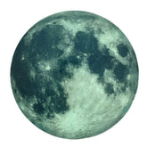 Kiddale glow-dark moon wall decal provides a gentle night glow for bedtime comfort.