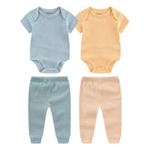 Kiddiezoom newborn layette set in soft cotton, gentle on baby's skin for daily wear.