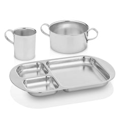 Kiddobloom dinnerware bowl with handles improves grip for toddlers during meals.