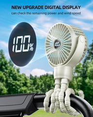 KIDEE Portable Stroller Fan 360 rotation enables versatile airflow on the move