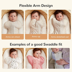 KIDIRA foot-buttons design prevents overheating and scratches while swaddled.