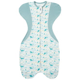 KIDIRA swaddle with whales-sea-pattern keeps baby snug for peaceful naps