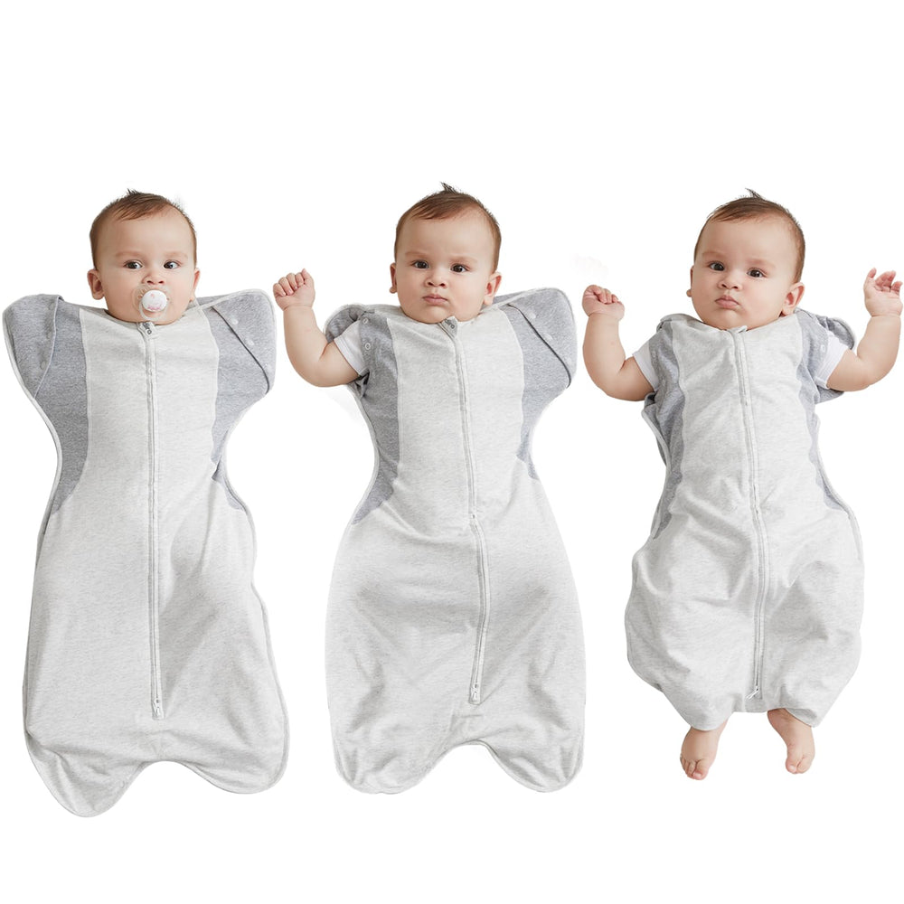 KIDIRA Transition Swaddle arms in-out design provides flexible calming positions for infants