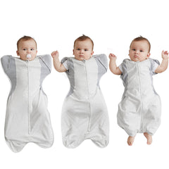 KIDIRA Transition Swaddle arms in-out design provides flexible calming positions for infants