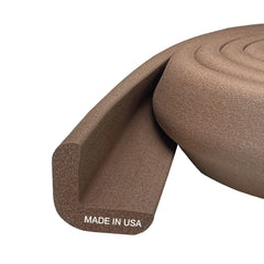 KidKusion edge cushion brown 12ft protects children at table corners
