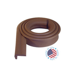 KidKusion Jumbo Edge Cushion brown profile showing impact-absorbent edge protection