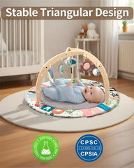 KIDL Detachable Toys on the gym boost sensory exploration during play.