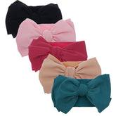 KIDOCHEESE hairband bow in soft nylon, gentle on baby's head for all-day comfort