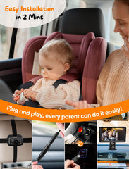 Kidsneed 360° rotatable cameras adjusted for optimal visibility