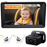 Kidsneed baby car camera 7-inch display offers crisp in-car monitoring for parents.