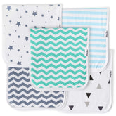 KiddyStar organic cotton burp cloth close-up showing soft fabric for baby skin