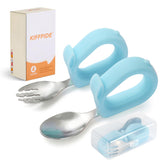 KIFFRIDE toddler utensils box for compact storage and on-the-go meals.