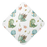 Kigai Dragon hooded towel front view shows soft cotton for baby bath time