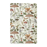 Kigai Mushrooms and Berries sheet texture offers soft breathable comfort for babies.