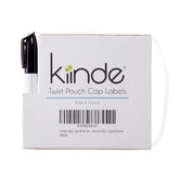Kiinde Twist Cap labels in a 250-pack for organized breast milk labeling.